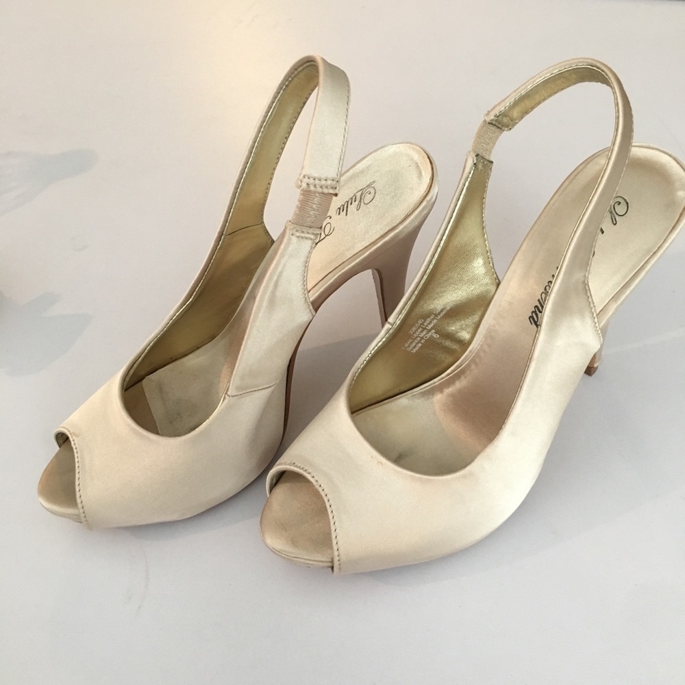Lulu Townsends Bridal Nightout satin pumps